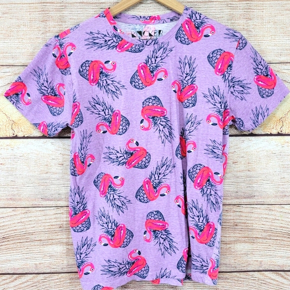 Knicker Bocker Other - Knicker Bocker flamingo float print tshirt